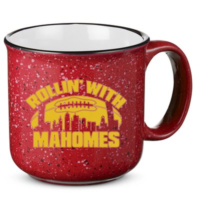 Rollin With Mahomes Kansas City Skyline 15oz Campfire Ceramic Mug