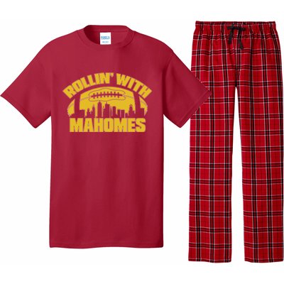 Rollin With Mahomes Kansas City Skyline Pajama Set