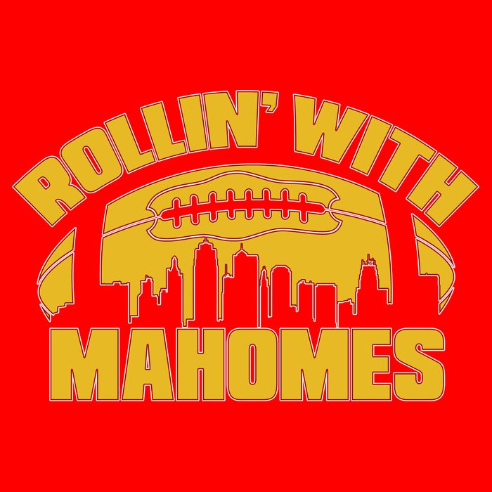 Rollin With Mahomes Kansas City Skyline 25L Jumbo Tote