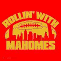 Rollin With Mahomes Kansas City Skyline Baby Bodysuit