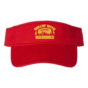 Rollin With Mahomes Kansas City Skyline Valucap Bio-Washed Visor