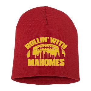 Rollin With Mahomes Kansas City Skyline Short Acrylic Beanie