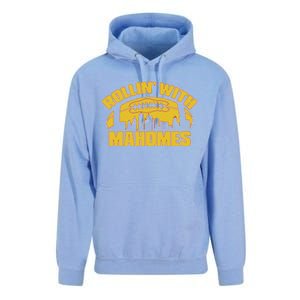 Rollin With Mahomes Kansas City Skyline Unisex Surf Hoodie