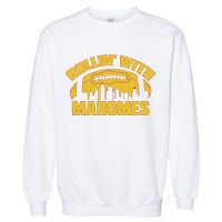 Rollin With Mahomes Kansas City Skyline Garment-Dyed Sweatshirt