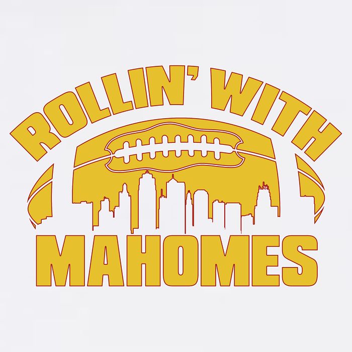 Rollin With Mahomes Kansas City Skyline Garment-Dyed Sweatshirt