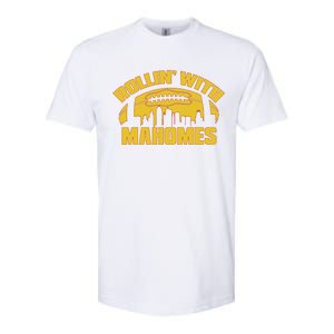 Rollin With Mahomes Kansas City Skyline Softstyle CVC T-Shirt