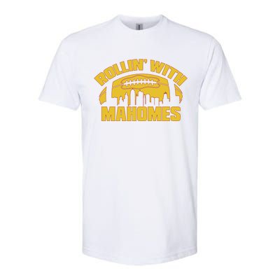 Rollin With Mahomes Kansas City Skyline Softstyle® CVC T-Shirt