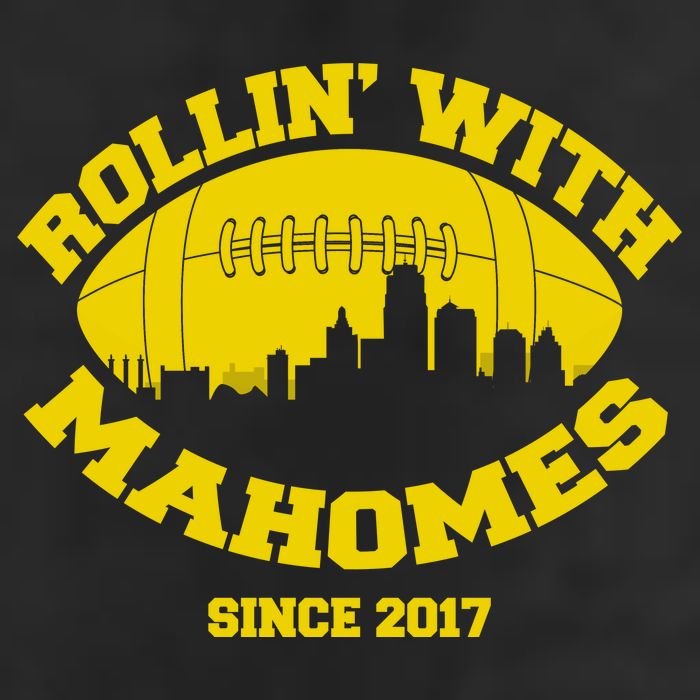 Rollin' With Mahomes Since 2017 7 Panel Mesh Trucker Snapback Hat