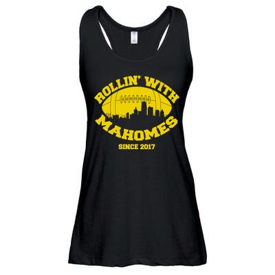 Rollin' With Mahomes Since 2017 Ladies Essential Flowy Tank