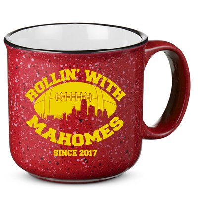 Rollin' With Mahomes Since 2017 15oz Campfire Ceramic Mug