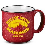 Rollin' With Mahomes Since 2017 15oz Campfire Ceramic Mug