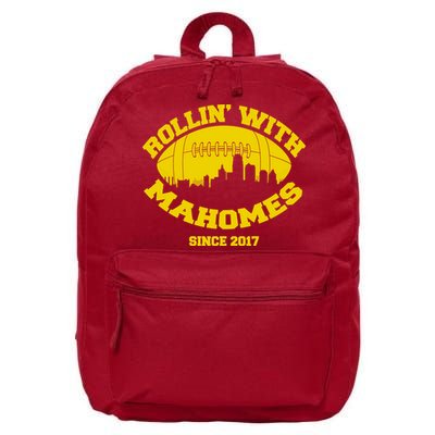 Rollin' With Mahomes Since 2017 16 in Basic Backpack