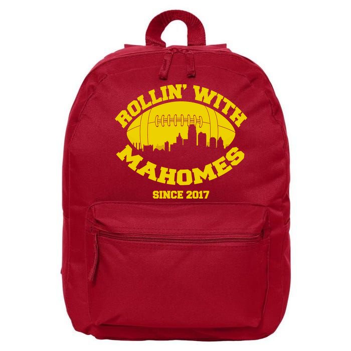 Rollin' With Mahomes Since 2017 16 in Basic Backpack