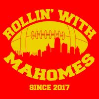 Rollin' With Mahomes Since 2017 16 in Basic Backpack