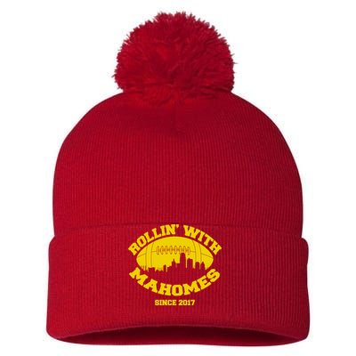 Rollin' With Mahomes Since 2017 Pom Pom 12in Knit Beanie