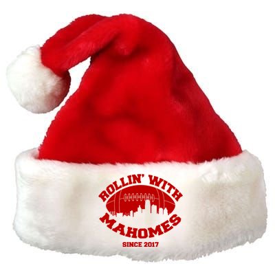 Rollin' With Mahomes Since 2017 Premium Christmas Santa Hat