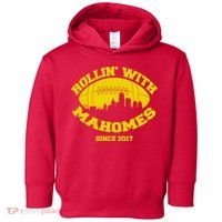 Rollin' With Mahomes Since 2017 Toddler Hoodie