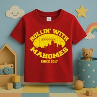 Rollin' With Mahomes Since 2017 Toddler T-Shirt