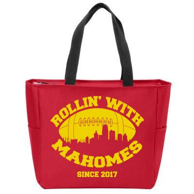 Rollin' With Mahomes Since 2017 Zip Tote Bag