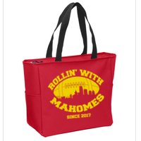 Rollin' With Mahomes Since 2017 Zip Tote Bag