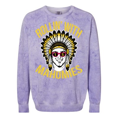 Rollin' With Mahomies Colorblast Crewneck Sweatshirt