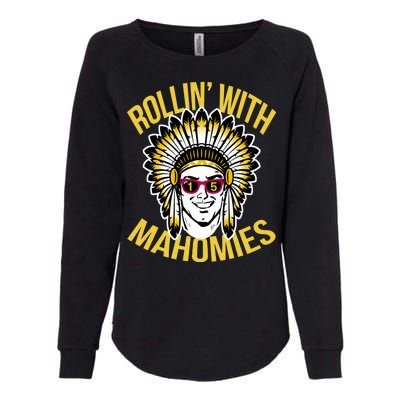 Rollin' With Mahomies Womens California Wash Sweatshirt