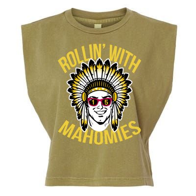 Rollin' With Mahomies Garment-Dyed Women's Muscle Tee