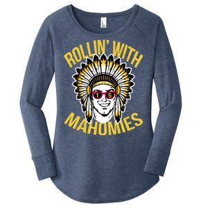 Rollin' With Mahomies Women's Perfect Tri Tunic Long Sleeve Shirt