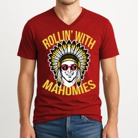 Rollin' With Mahomies V-Neck T-Shirt
