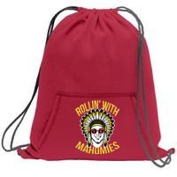 Rollin' With Mahomies Sweatshirt Cinch Pack Bag