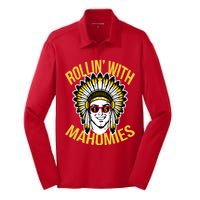 Rollin' With Mahomies Silk Touch Performance Long Sleeve Polo