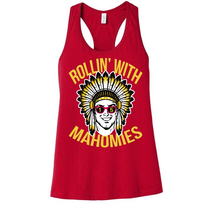 Rollin' With Mahomies Women's Racerback Tank