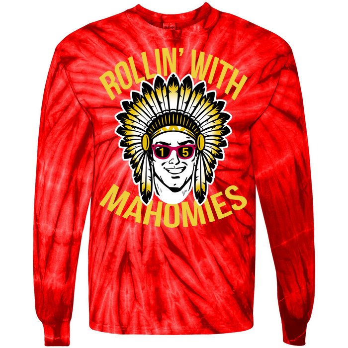 Rollin' With Mahomies Tie-Dye Long Sleeve Shirt