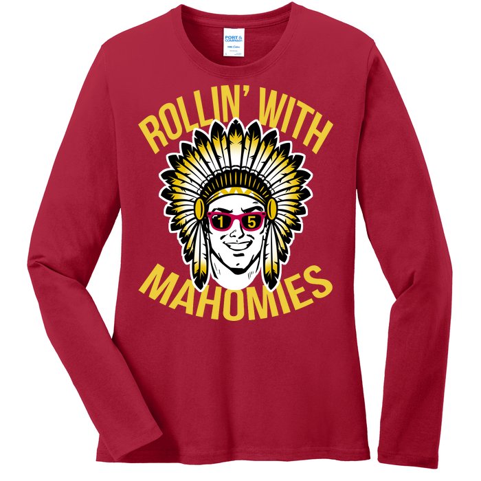 Rollin' With Mahomies Ladies Long Sleeve Shirt