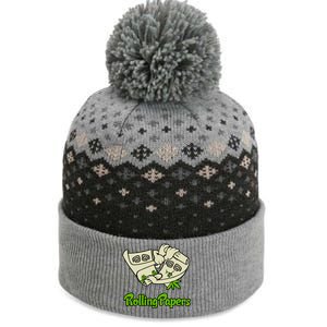 Rolling Paper 420 Medical Marijuana The Baniff Cuffed Pom Beanie