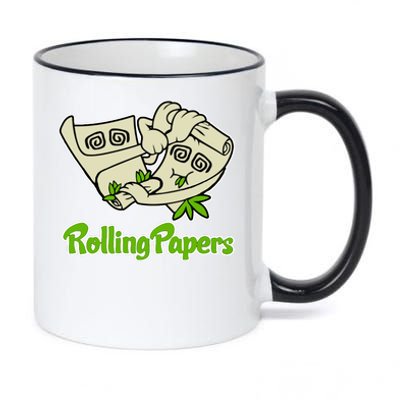 Rolling Paper 420 Medical Marijuana 11oz Black Color Changing Mug