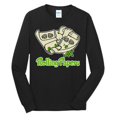 Rolling Paper 420 Medical Marijuana Tall Long Sleeve T-Shirt