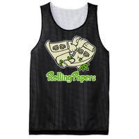 Rolling Paper 420 Medical Marijuana Mesh Reversible Basketball Jersey Tank