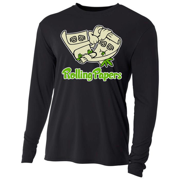 Rolling Paper 420 Medical Marijuana Cooling Performance Long Sleeve Crew