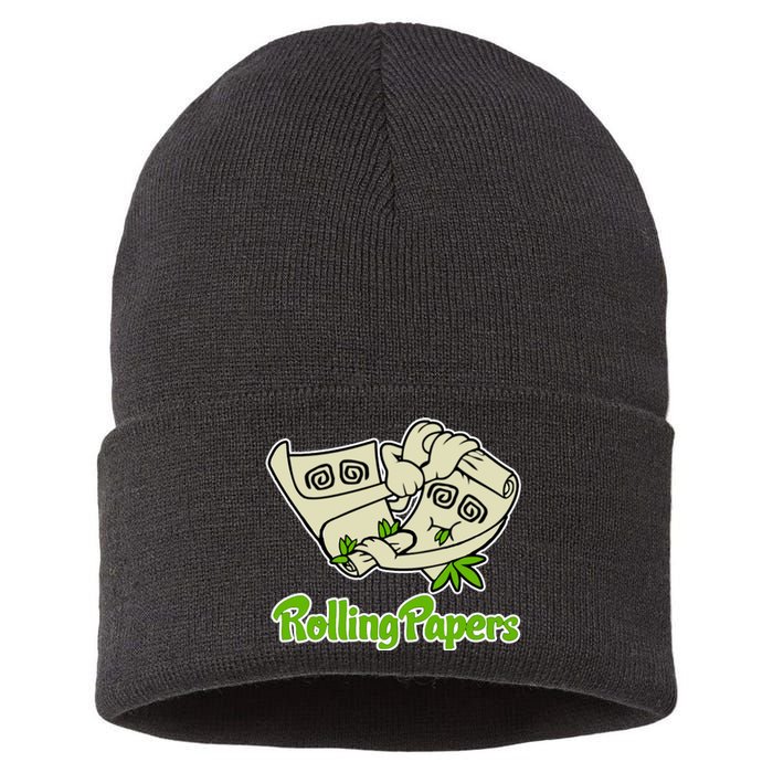 Rolling Paper 420 Medical Marijuana Sustainable Knit Beanie