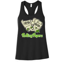 Rolling Paper 420 Medical Marijuana Women's Racerback Tank