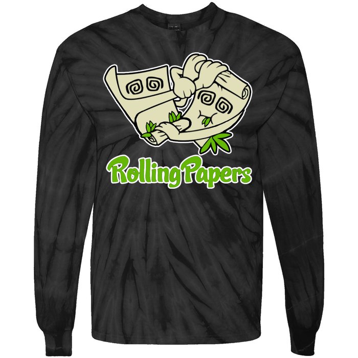 Rolling Paper 420 Medical Marijuana Tie-Dye Long Sleeve Shirt