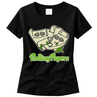 Rolling Paper 420 Medical Marijuana Womens T-Shirt