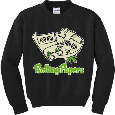 Rolling Paper 420 Medical Marijuana Kids Sweatshirt