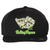 Rolling Paper 420 Medical Marijuana Wool Snapback Cap