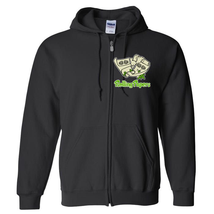 Rolling Paper 420 Medical Marijuana Full Zip Hoodie