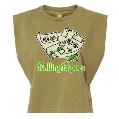 Rolling Paper 420 Medical Marijuana Garment-Dyed Women's Muscle Tee