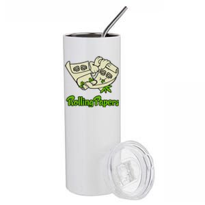 Rolling Paper 420 Medical Marijuana Stainless Steel Tumbler