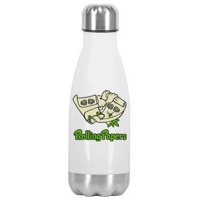 Rolling Paper 420 Medical Marijuana Stainless Steel Insulated Water Bottle