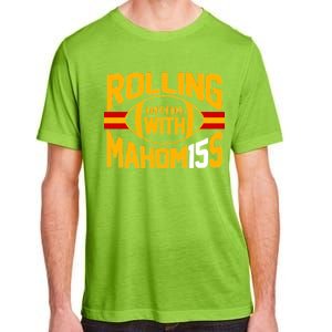 Rolling With Mahomes KC Football Adult ChromaSoft Performance T-Shirt